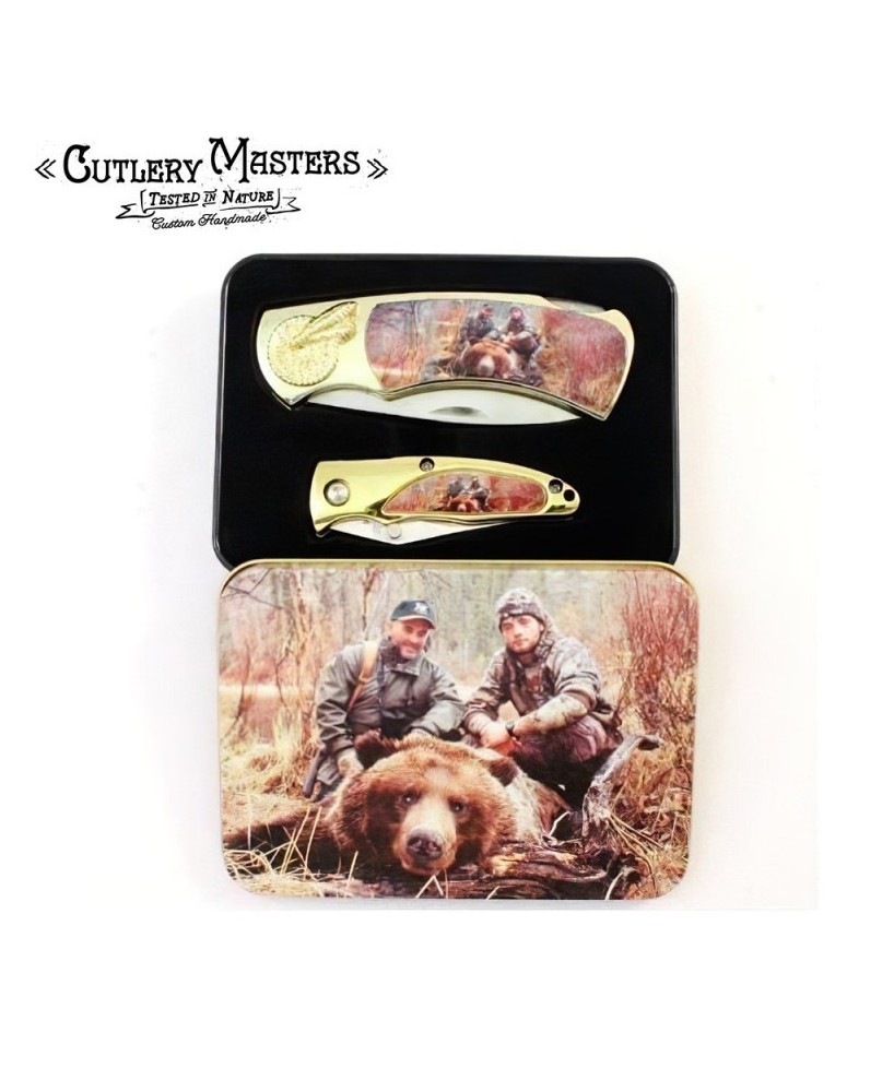 Bear 2 pcs Box Knife Combo Set