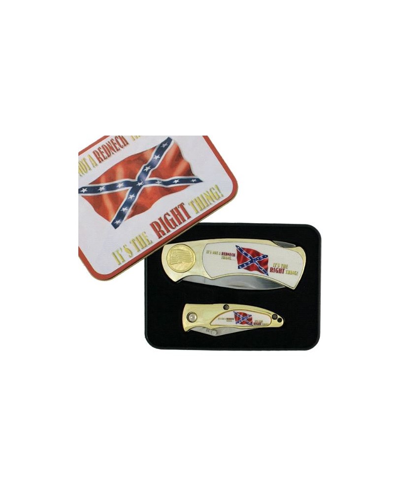 Confederate 2 pcs Box Knife Combo Set