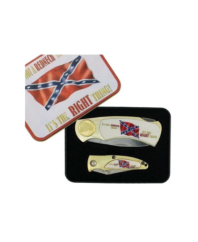Confederate 2 pcs Box Knife Combo Set