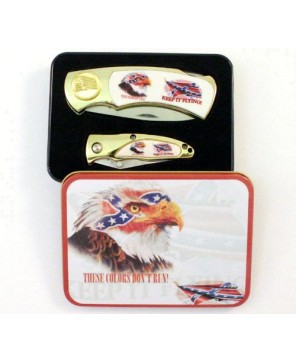 Eagle Confederate 2 pcs Box Knife Combo Set