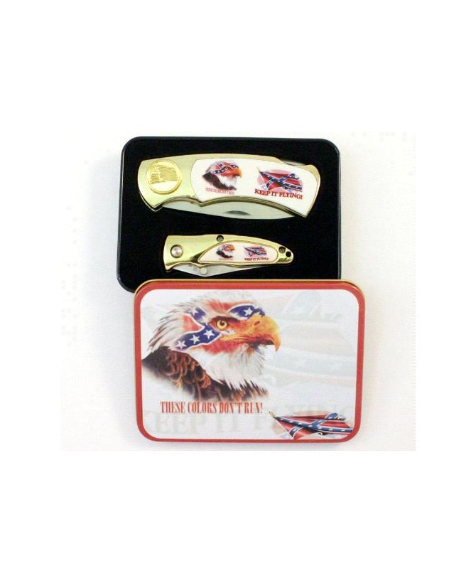 Eagle Confederate 2 pcs Box Knife Combo Set