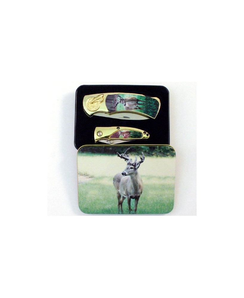 Deer 2 pcs Box Knife Combo Set