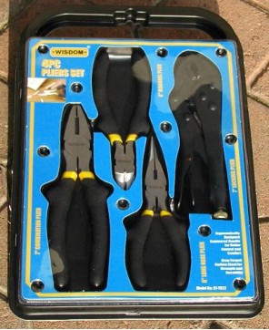 4 PC PLIERS SET IN CUTCASE DOUBLE BLISTER