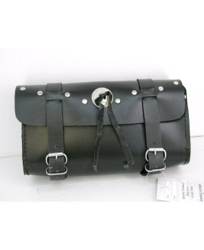 Large Studded Leather Motorcycle Tool Bag