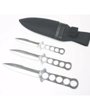 3 PCS 5-RING THROWING KNIFE SET