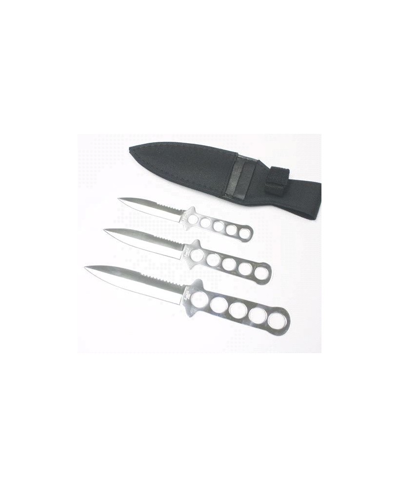 3 PCS 5-RING THROWING KNIFE SET