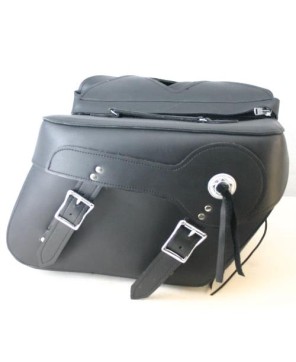 PREMIUM PU LEATHER SLANTED SADDLE BAG