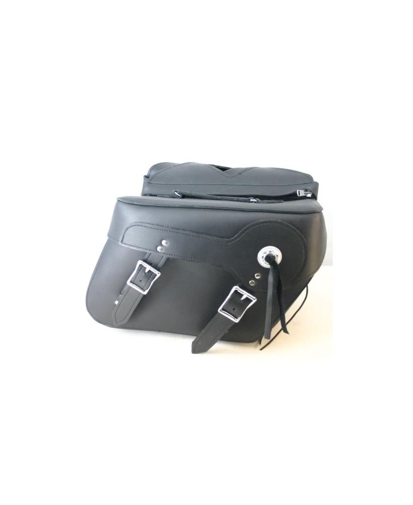 PREMIUM PU LEATHER SLANTED SADDLE BAG