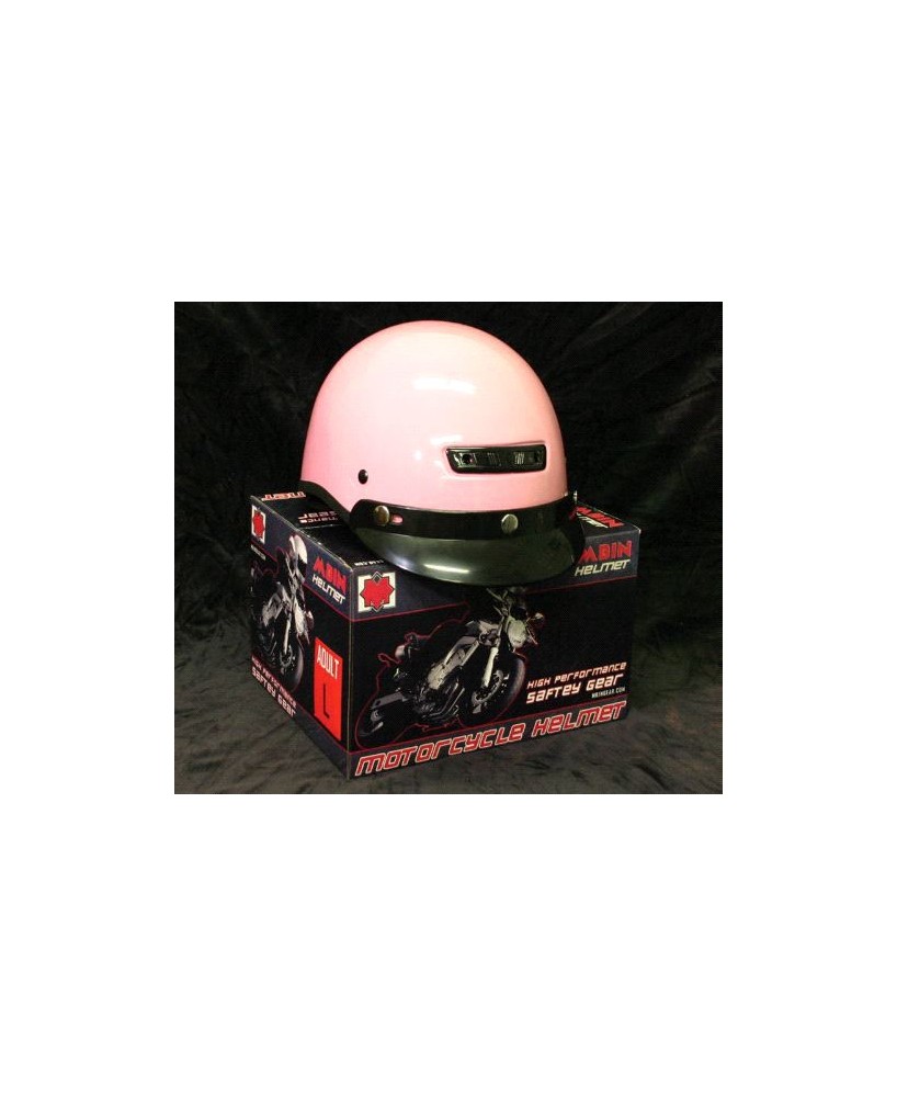 Vented-Pink Classic Cruiser Class DOT Helmet