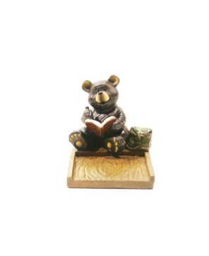 Bear Change Holder - Cute 3" Tall Ceramic Coin Bank