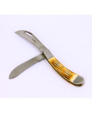 Two Blade Bone Handle Pocket Knife