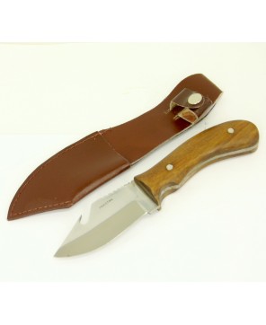 Wood Handle Hook Knife