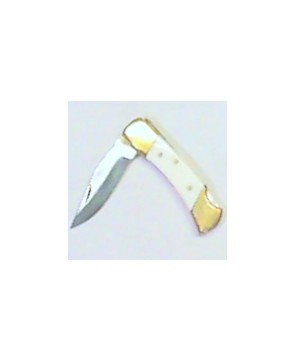 3" Ivory Lockback Folder