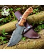 Handmade Damascus Steel Tracker Knife