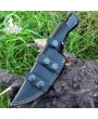 Handmade Damascus Steel Hunting Knife 9.5" With Leather Sheath