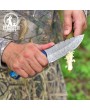 Handmade Damascus Steel Hunting Knife - Pakkawood Handle