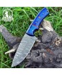 Handmade Damascus Steel Hunting Knife - Pakkawood Handle