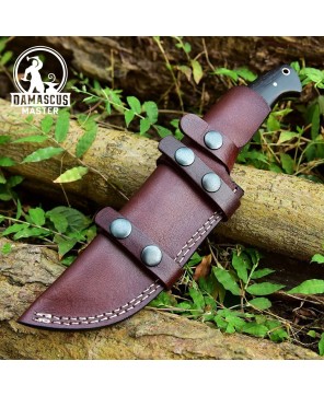 Handmade Damascus Steel Hunting Knife