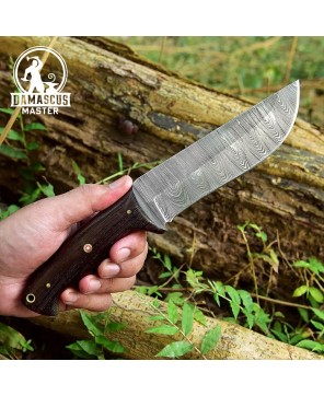 Handmade Damascus Steel Hunting Knife