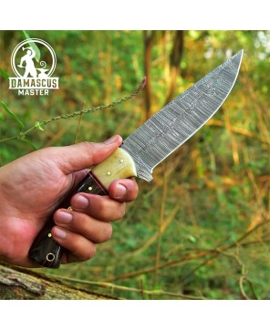 Handmade Damascus Steel Hunting Knife | Premium Quality Blade