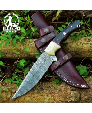 Handmade Damascus Steel Hunting Knife | Premium Quality Blade