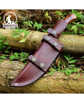 Handmade Damascus Skinner Blade Hunting Knife