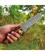 Handmade Damascus Skinner Blade Hunting Knife