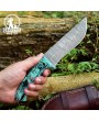 Damascus Steel Skinner Hunting Knife with Resin Handle