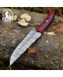 Handmade Damascus Steel Skinner Knife - 11 Inches