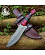 Damascus Steel Skinner Survival Hunting Knife