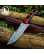 Damascus Steel Skinner Survival Hunting Knife