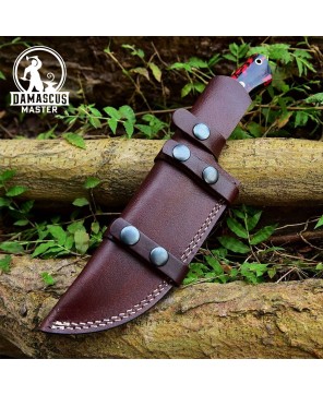 Damascus Steel Skinner Survival Hunting Knife