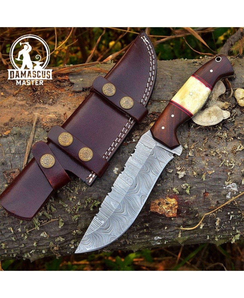 Handmade Damascus Steel Skinner Knife