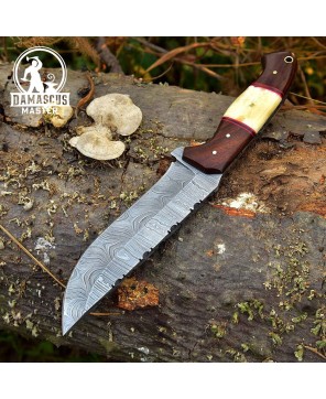 Handmade Damascus Steel Skinner Knife