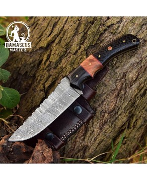 Custom Handmade Damascus Steel Hunting Knife