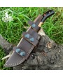 Custom Handmade Damascus Steel Hunting Knife