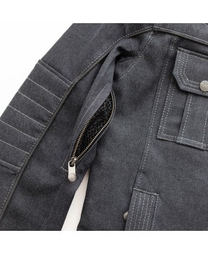 Rowdy Thunder Denim Motorcycle Jacket - Style & Protection