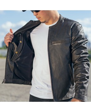 Premium Men's Motorcycle Leather Jacket | Iconic Indy Style