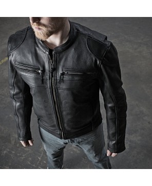 Nemesis Men's Leather Motorcycle Jacket - Ride in Style