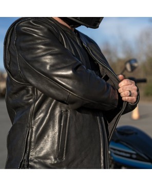 Revolt Leather Motorcycle Jacket - Stylish & Protective Gear