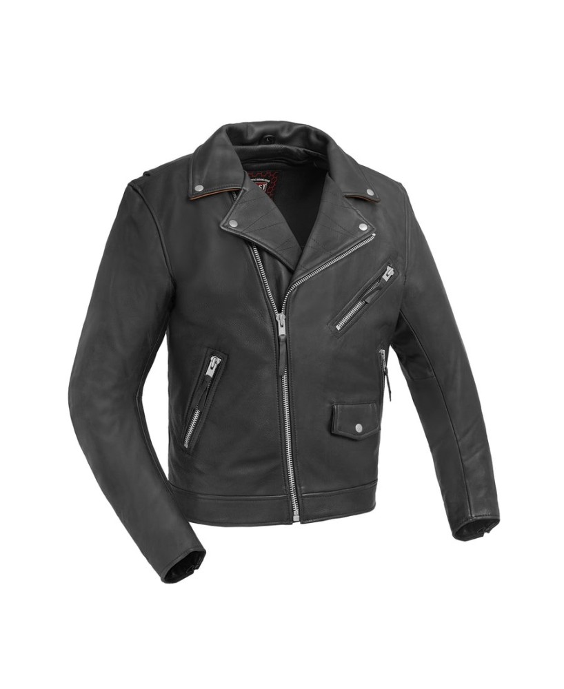 Arnold Men's Leather Motorcycle Jacket - Iconic Style & Protection