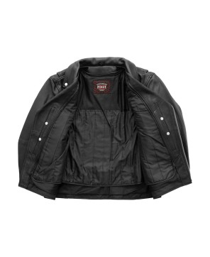 Arnold Men's Leather Motorcycle Jacket - Iconic Style & Protection