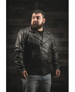 Vintage Motorcycle Leather Jacket - New Wrath Collection