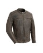 Hipster Men's Motorcycle Leather Jacket - Ride in Style