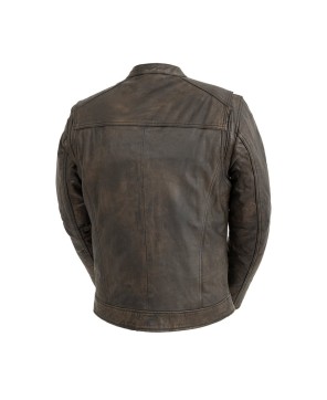 Hipster Men's Motorcycle Leather Jacket - Ride in Style