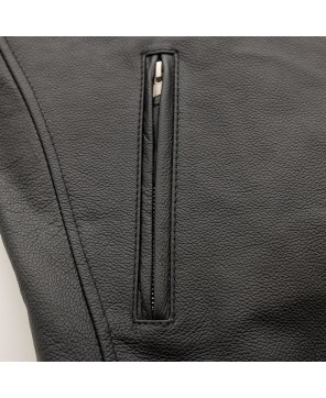 Titan Men's Leather Jacket: Sleek & Functional Motorcycle Gear