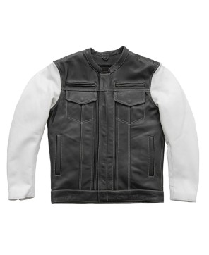 Vincent Men's Cafe Leather Jacket - Style & Functionality