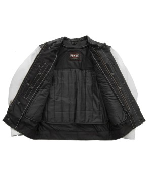 Vincent Men's Cafe Leather Jacket - Style & Functionality