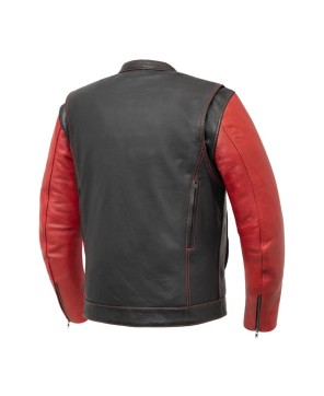 Vincent Men's Cafe Leather Jacket - Style & Functionality