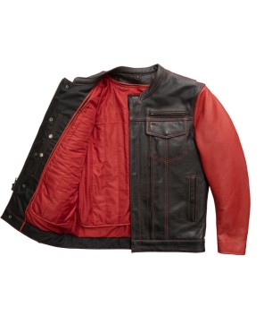 Vincent Men's Cafe Leather Jacket - Style & Functionality